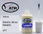 Preview: Volvo, Electric Silver Metallic, 477: 20ml Lackstift, von ATW Autoteile West.